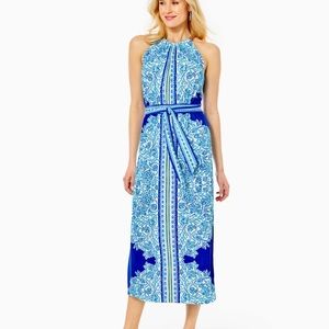 NWT Lilly Pulitzer Halter Dress (bingham Midi) small